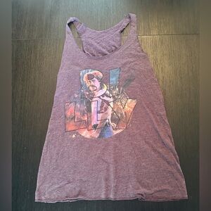 Purple Graphic Women's Tank Top - Billy Stranger Things